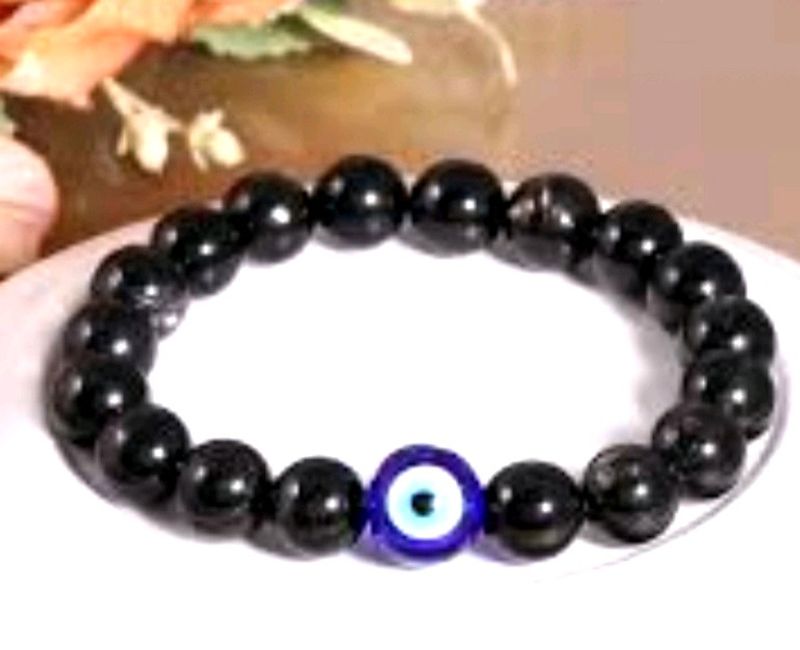 Stylish trend Braslate evil black Acrylic Pearl's