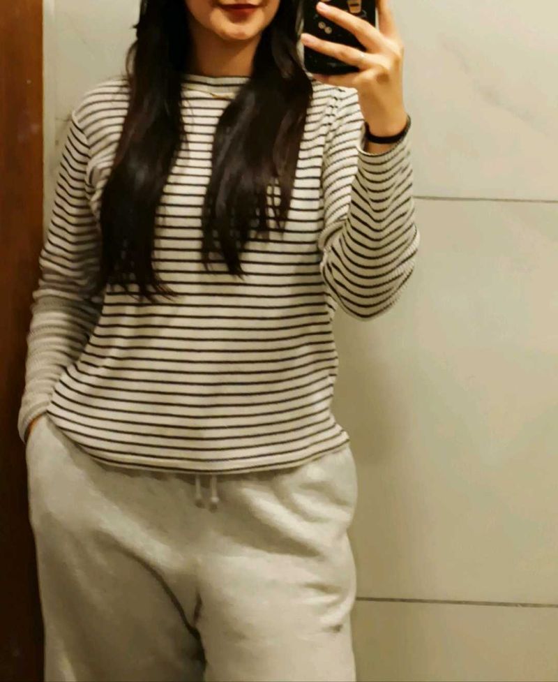 Classic Striped Long Sleeve Top