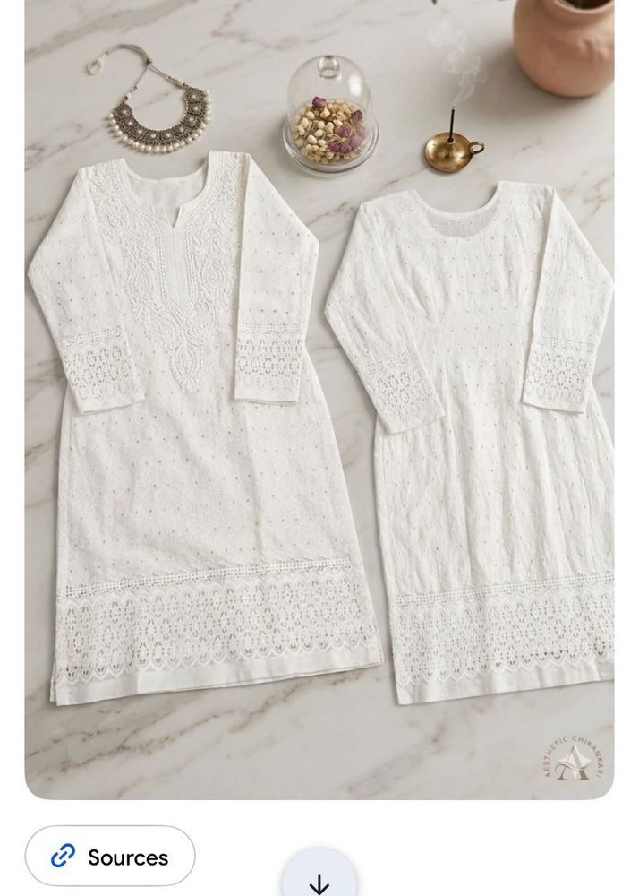 Elegant cream Chikankari Kurta