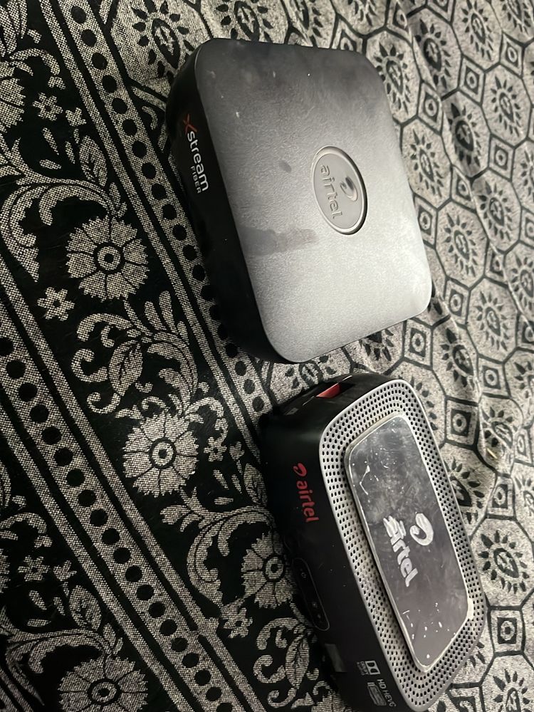 2 Modem Of Airtel And One Act Fibernet