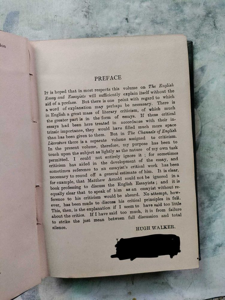 The English Essay &amp; Essayists by Hugh Walker