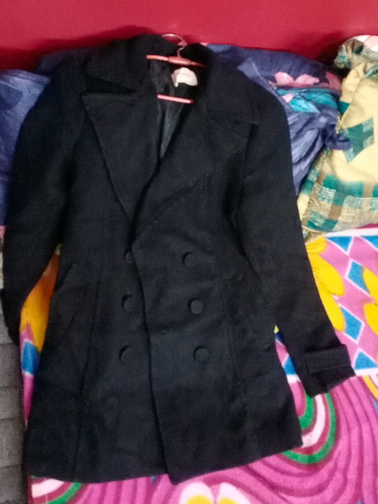 Classic Black Pea Coat