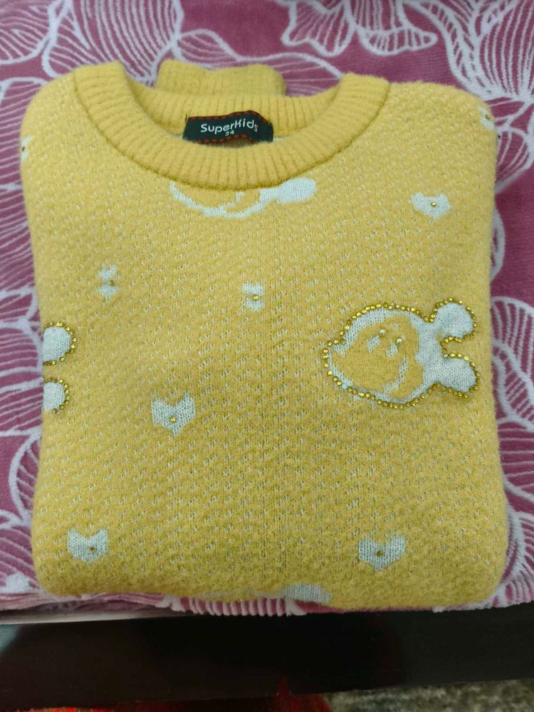 Woolen Sweatshirt Size-34