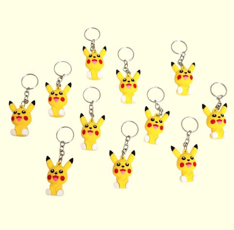 Cute Pikachu Keychain Set (12pcs)