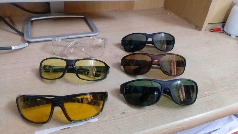 New 6 piece Assorted Sunglasses &amp; Safety Glasses B
