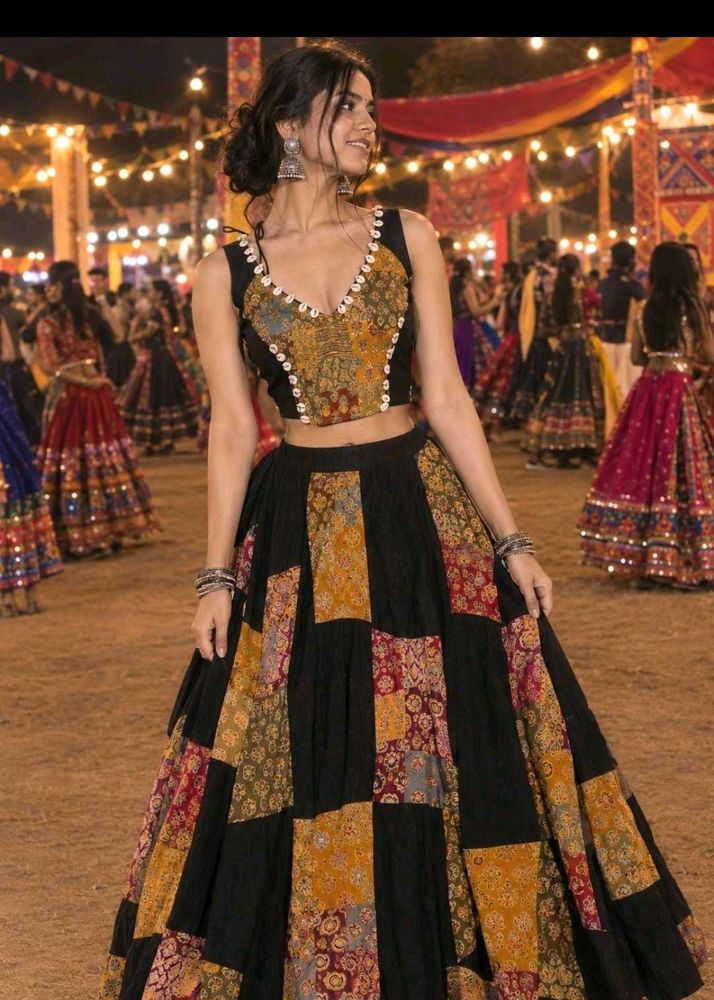 Stylish Patchwork Lehenga Choli