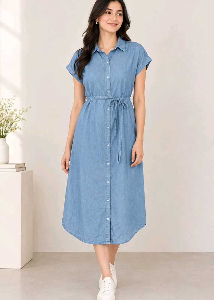 Classic Denim Shirt Dress