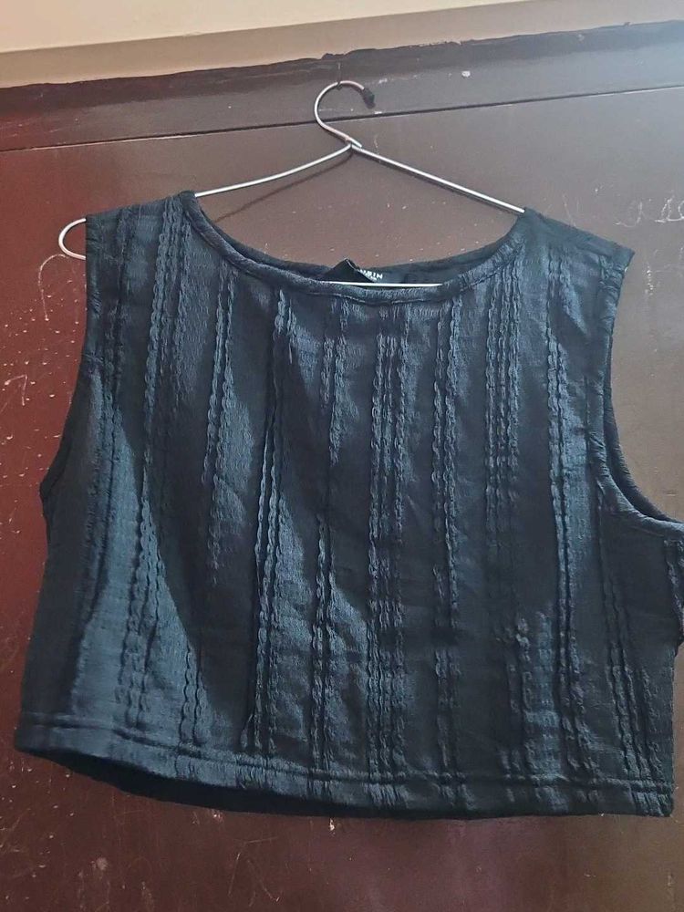 co ordset black skirt and top