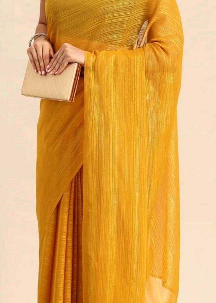 Elegant Mustard Saree