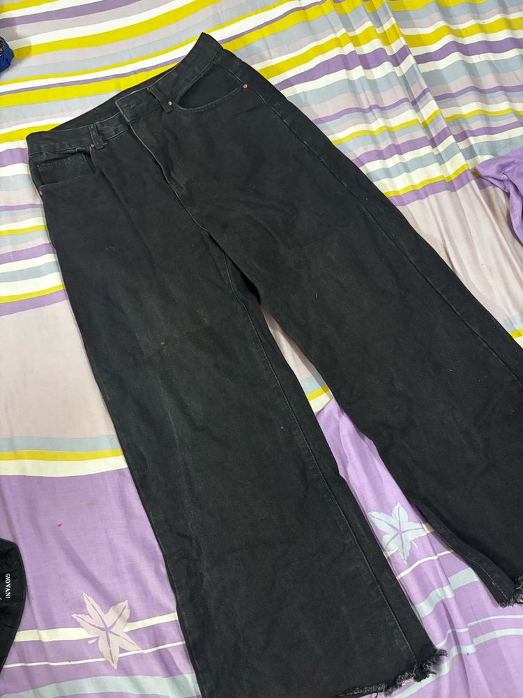 Black Wide Leg Jeans