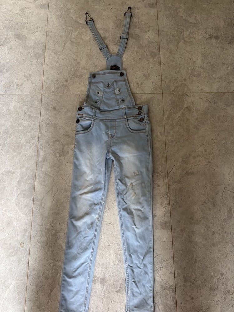 Light Wash Denim Overalls