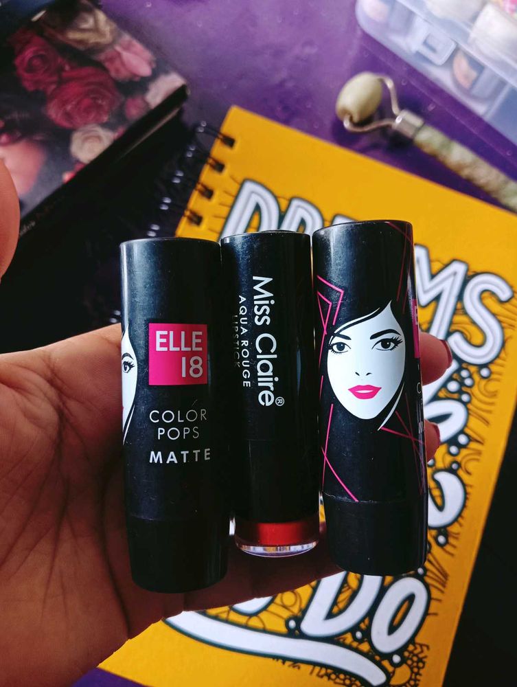 Chic Matte Lipsticks - Pack of 3