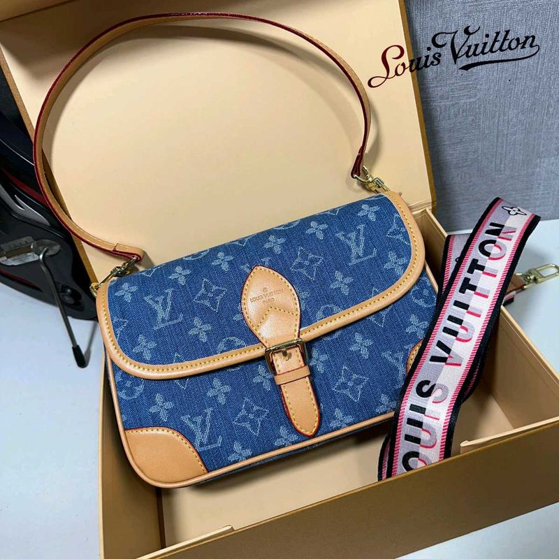 LV DENIM SPEEDY WITH 2 BELT WD BOX
