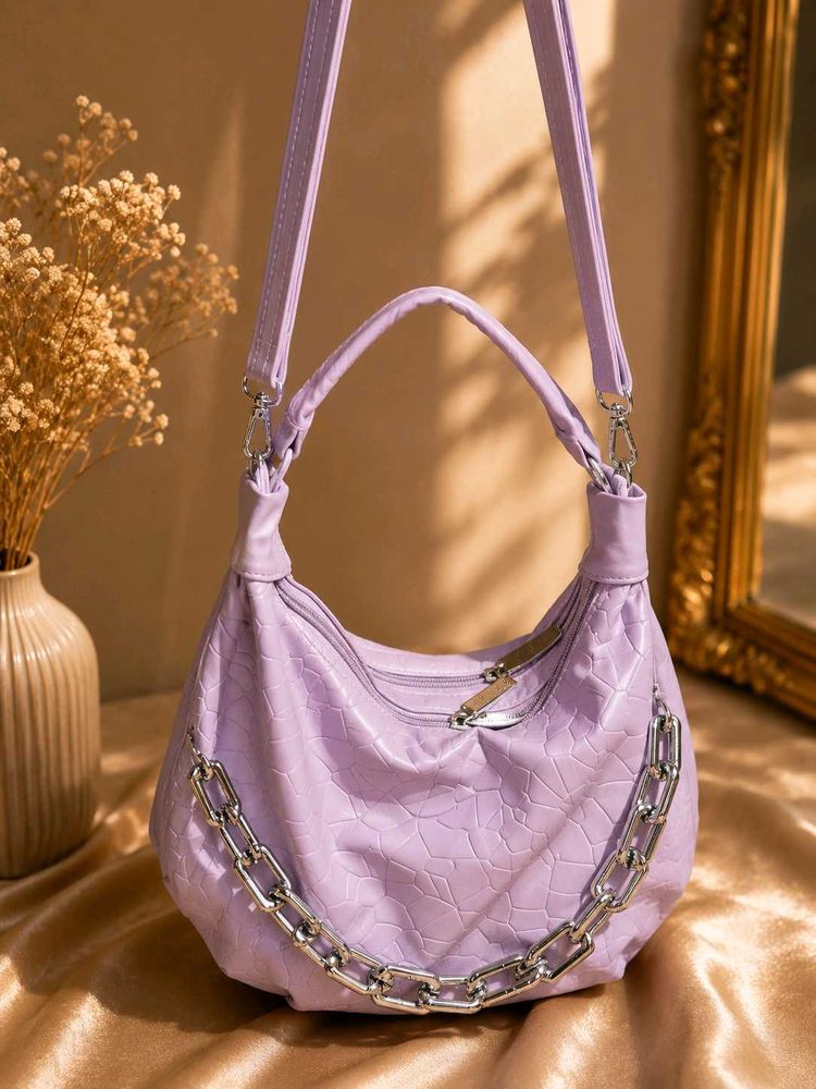 Sparkly Purple hobo bag