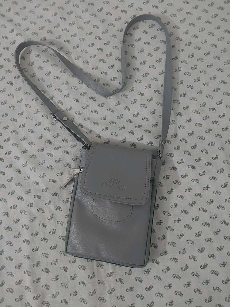 Gray Crossbody Bag