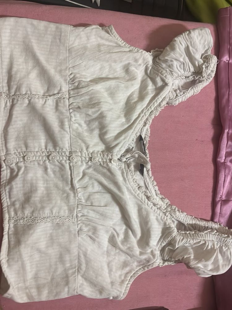 Chic White Puff Sleeve Top