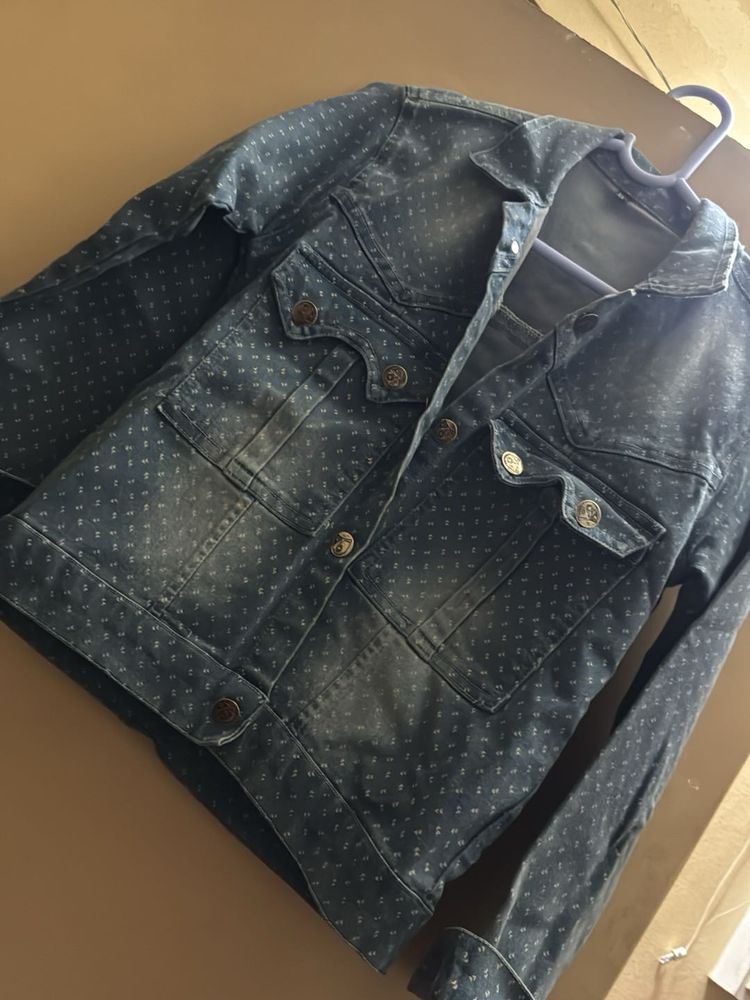 Denim Jacket with Pattern( M TO L Size)