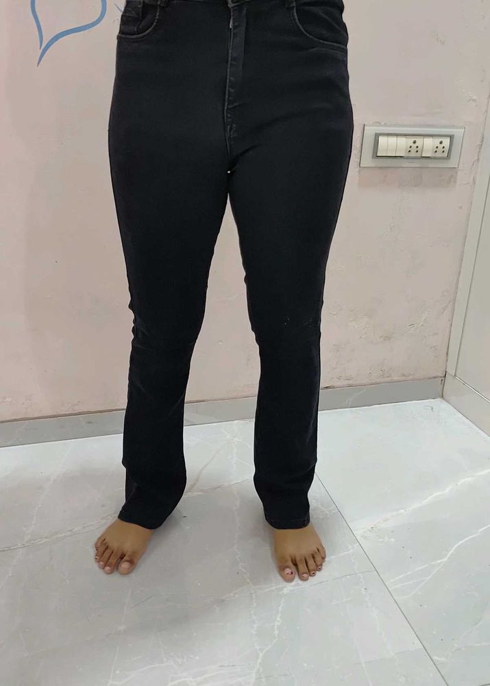Classic Black Bootcut Jeans