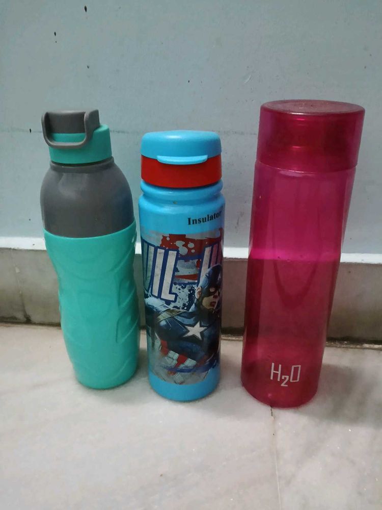 Set of 3 Reusable Water Bottles
