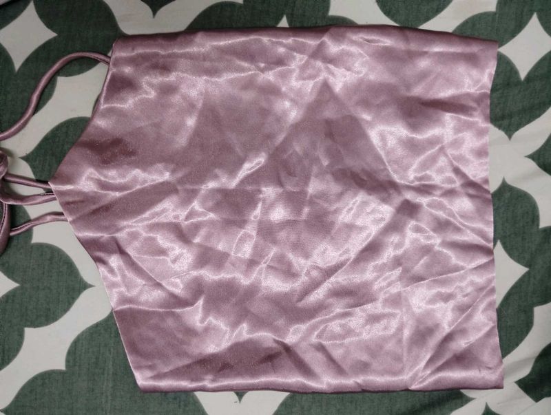 Satin Backless top