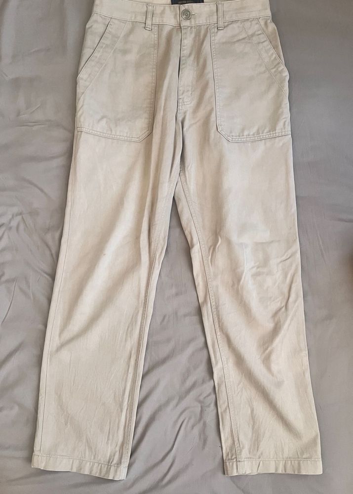 Stylish Beige Cargo Pants
