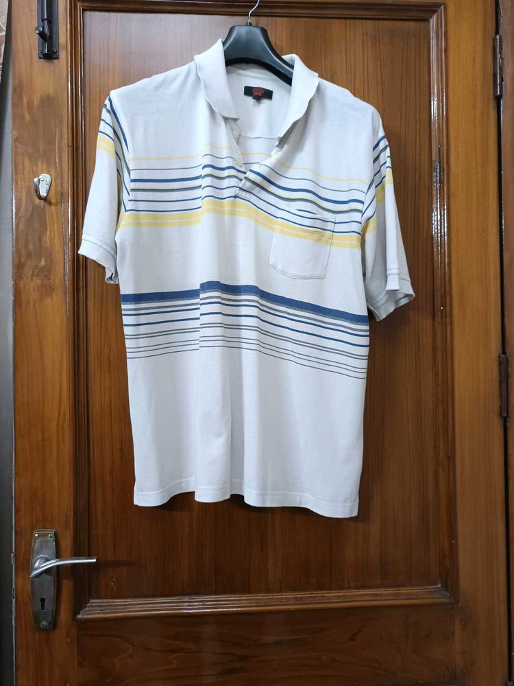 Men's Striped Polo Shirt