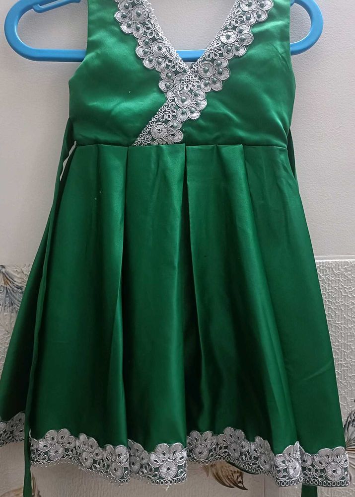 Emerald Green Embellished Gown