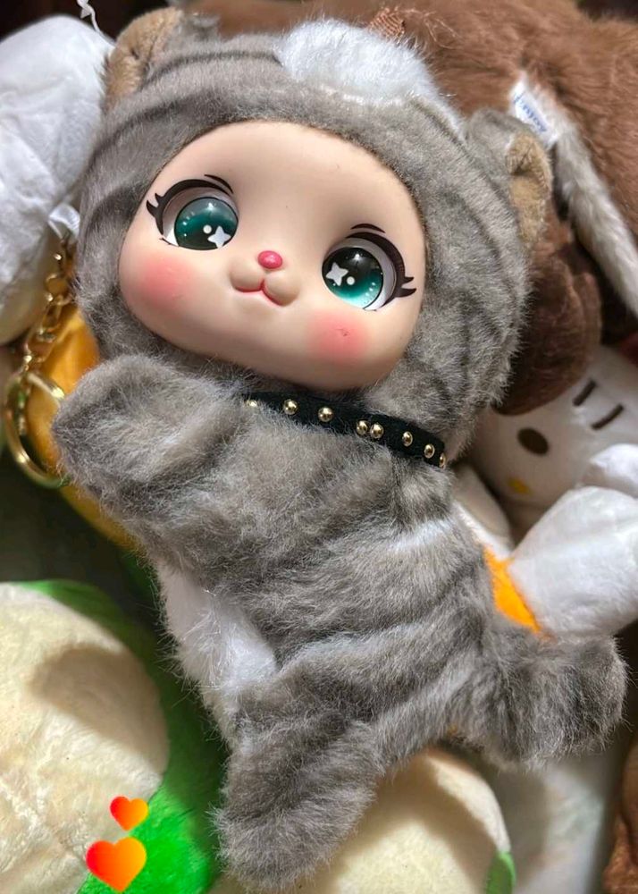 Cute Kitten Plush Toy with Big Eyes