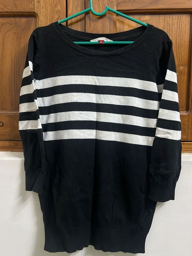 Striped Crew Neck Top