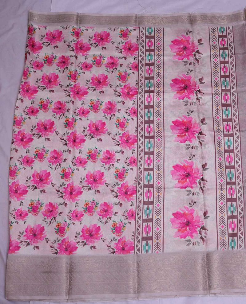 Dola Silk Saree With Blouse Washable