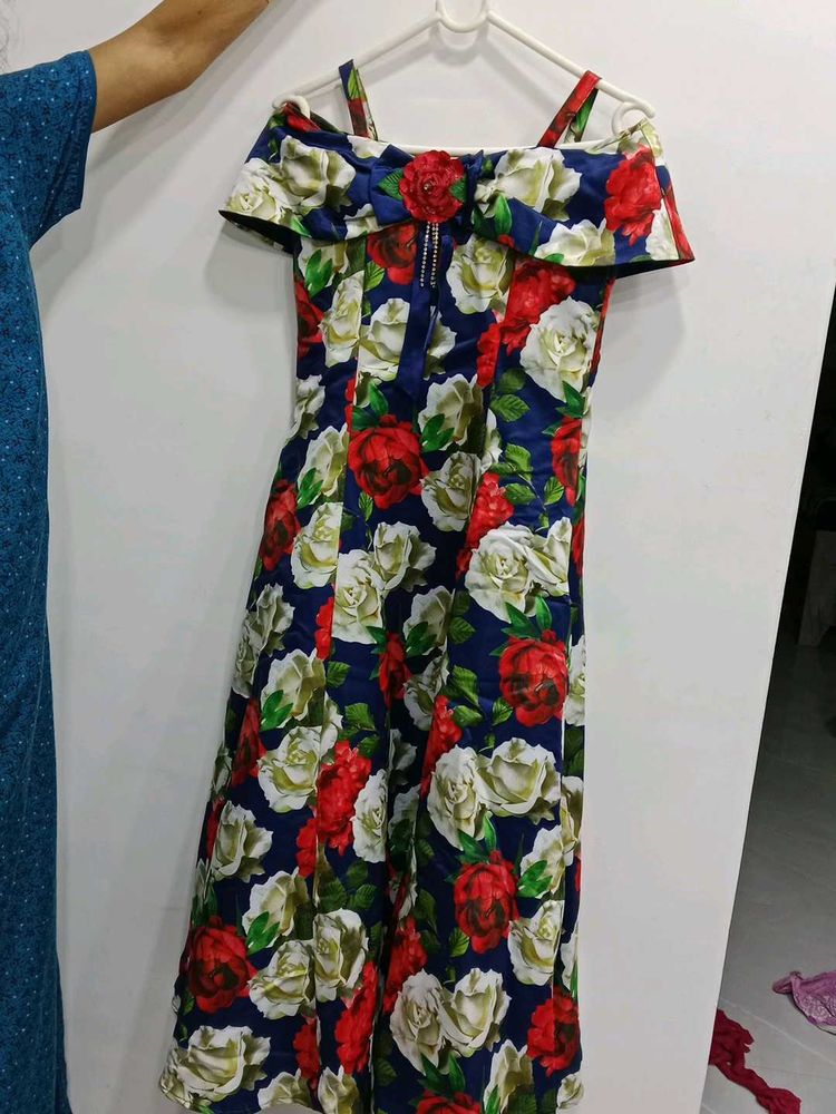 Floral Print Party Dress