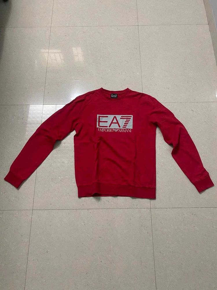 EA7 Emporio Armani Red Sweatshirt