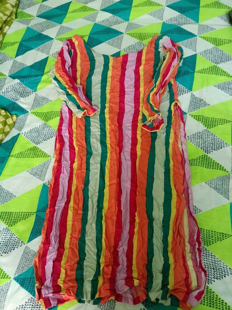 Colorful Striped Kurtii