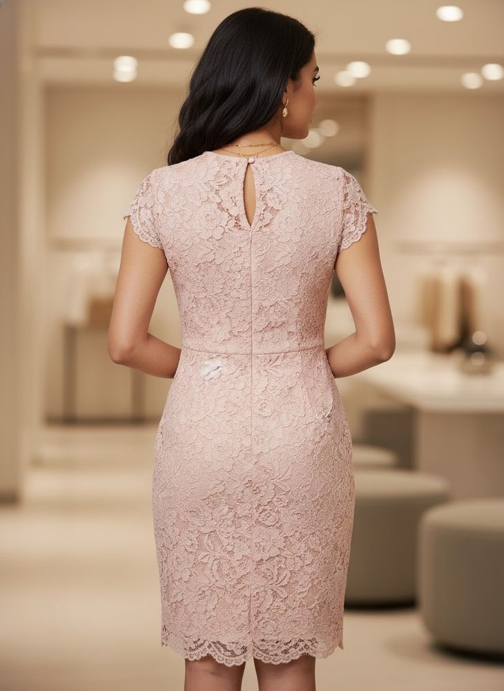 Elegant Lace Sheath Dress