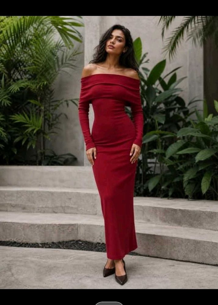 SHEIN WITH TAG RED DRESS