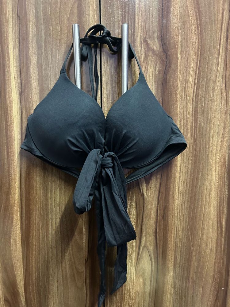Classic Black Halter Bikini Top Combo