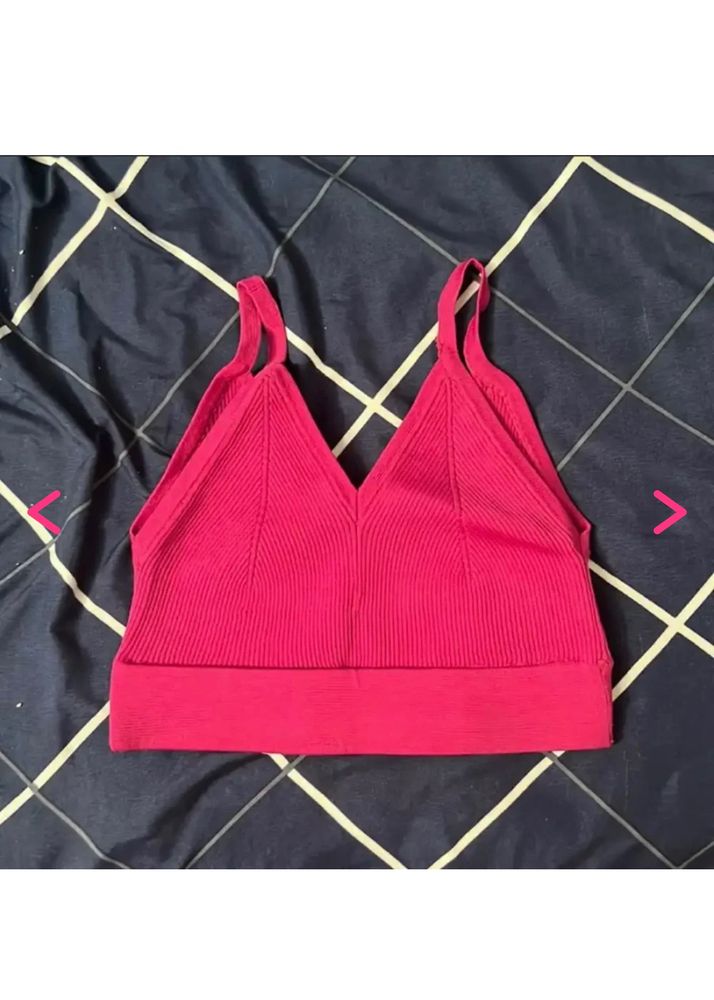 ONLY Pink Crop Top Bralette