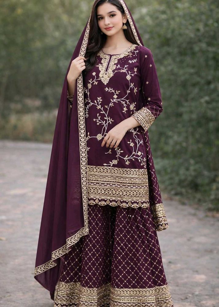 Elegant Embroidered Kurta Set with Dupatta