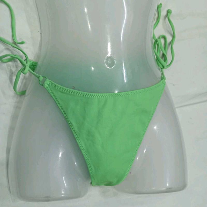 ❤️‍🔥 Bright Green Tie-Side Bikini Bottom