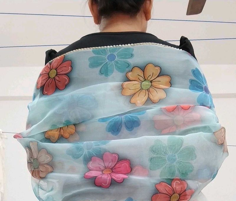 Floral Print Dupatta