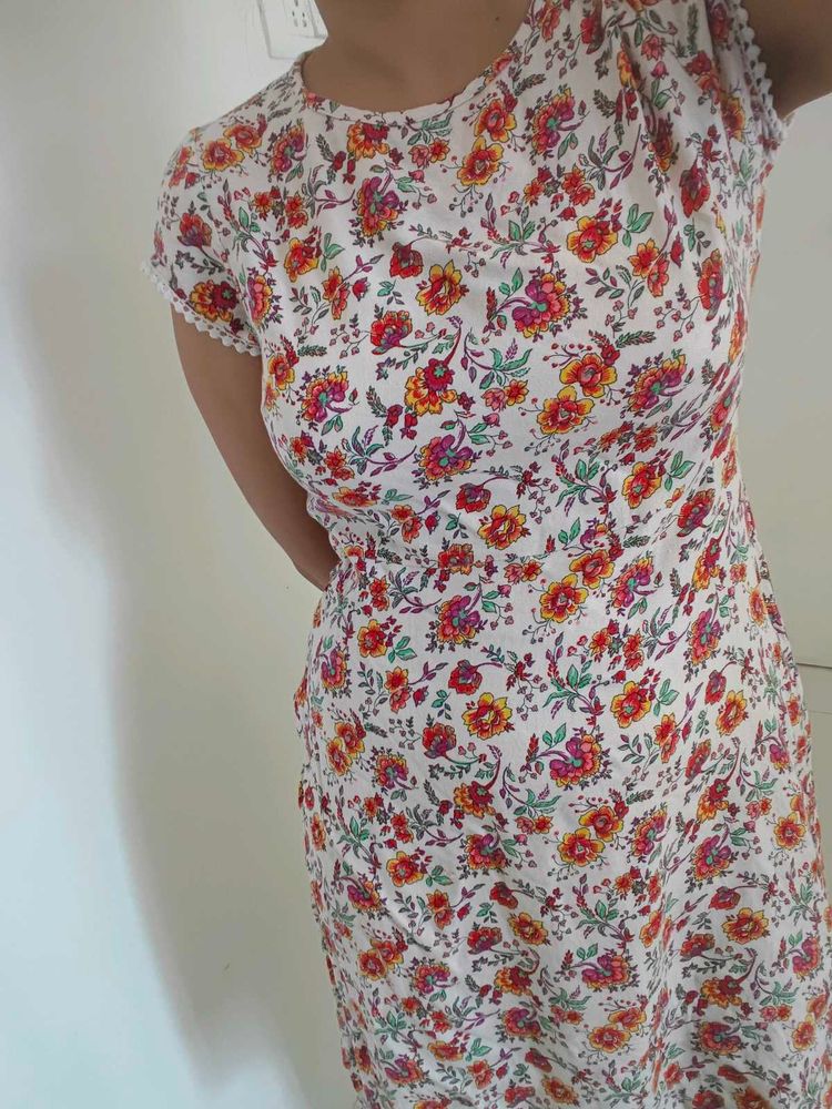Floral Print Casual Dress