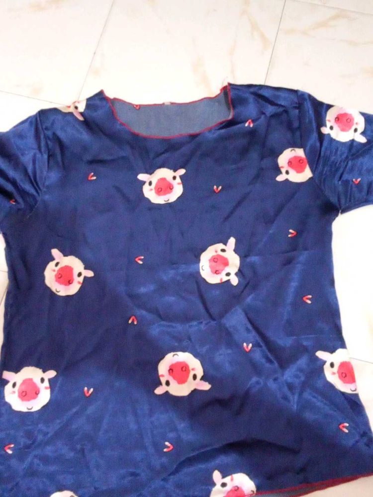 Cute Pig Pajama Top