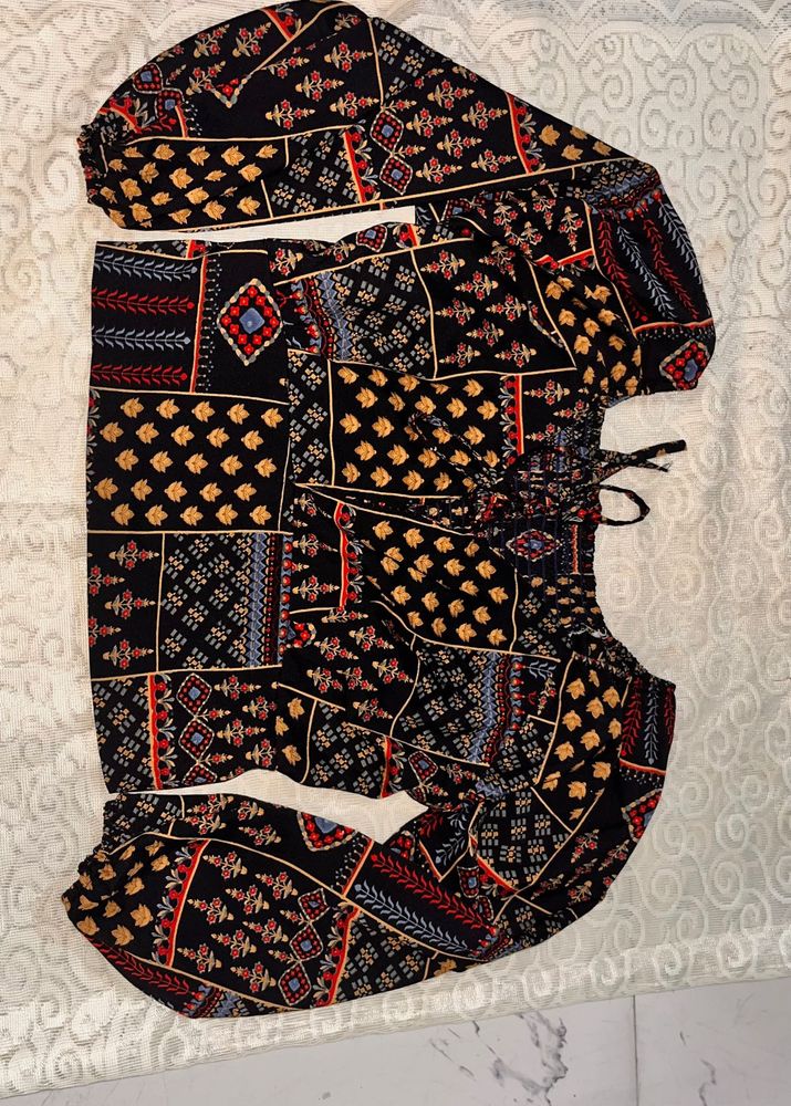 Boho Patchwork Kurta Set