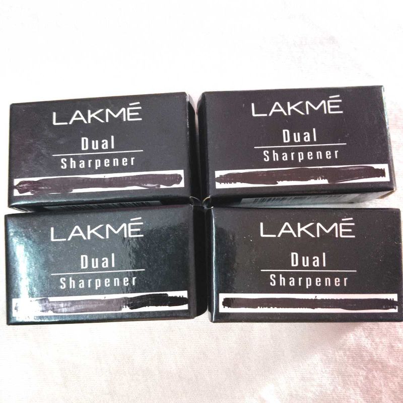 Lakme Dual Sharpener (Set of 4) Crayon and lipline