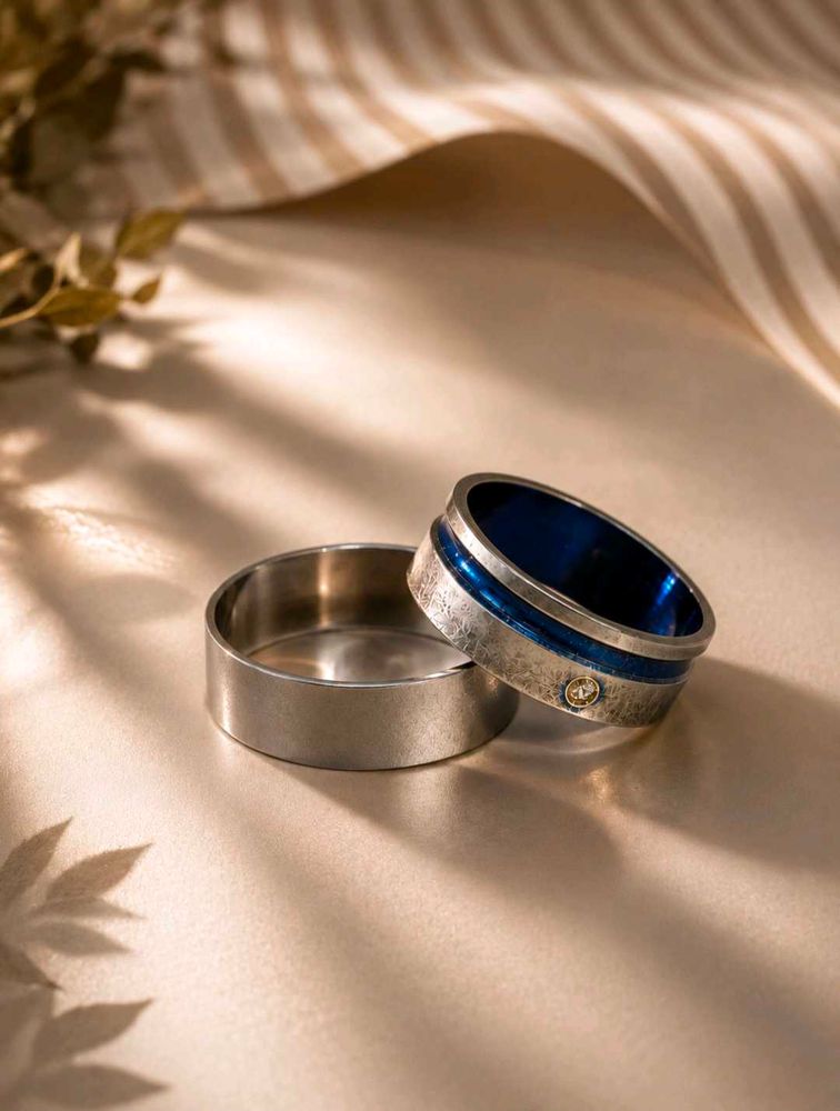 2 Combo Rings Stainless steel for Men