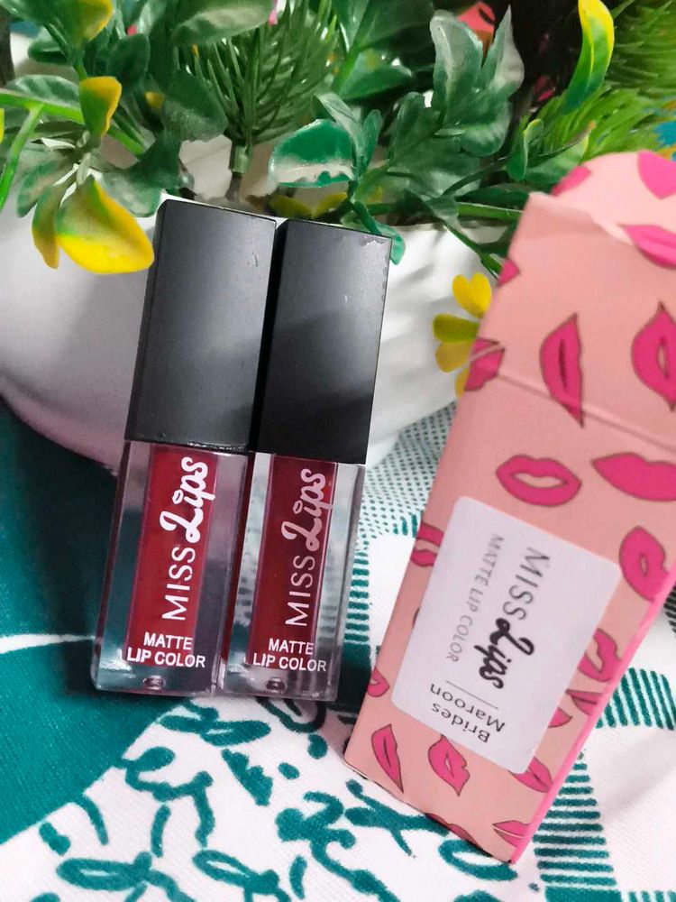 combo brides maroon shade number 04 miss lips