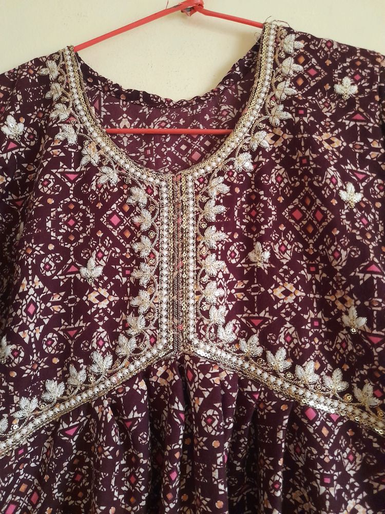 Purple kurta