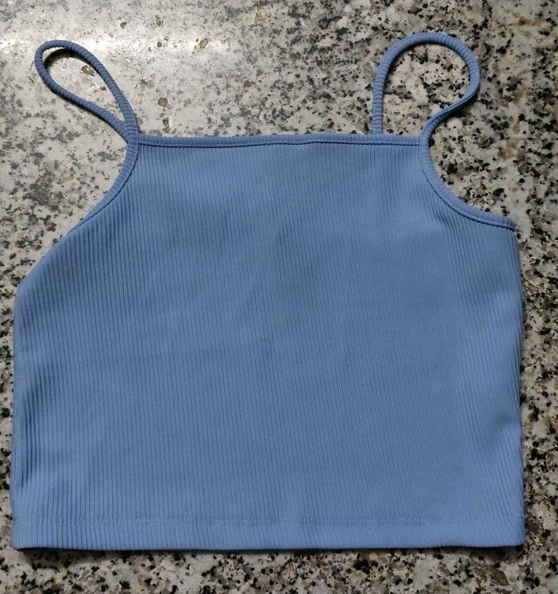 Cute Blue Crop Top
