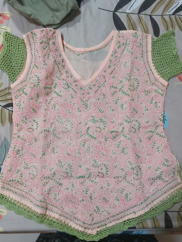 Lucknow Chikenkari Top