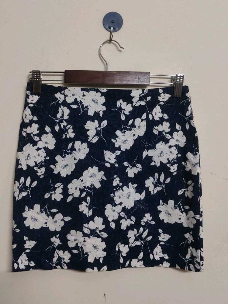 Floral Print Mini Skirt